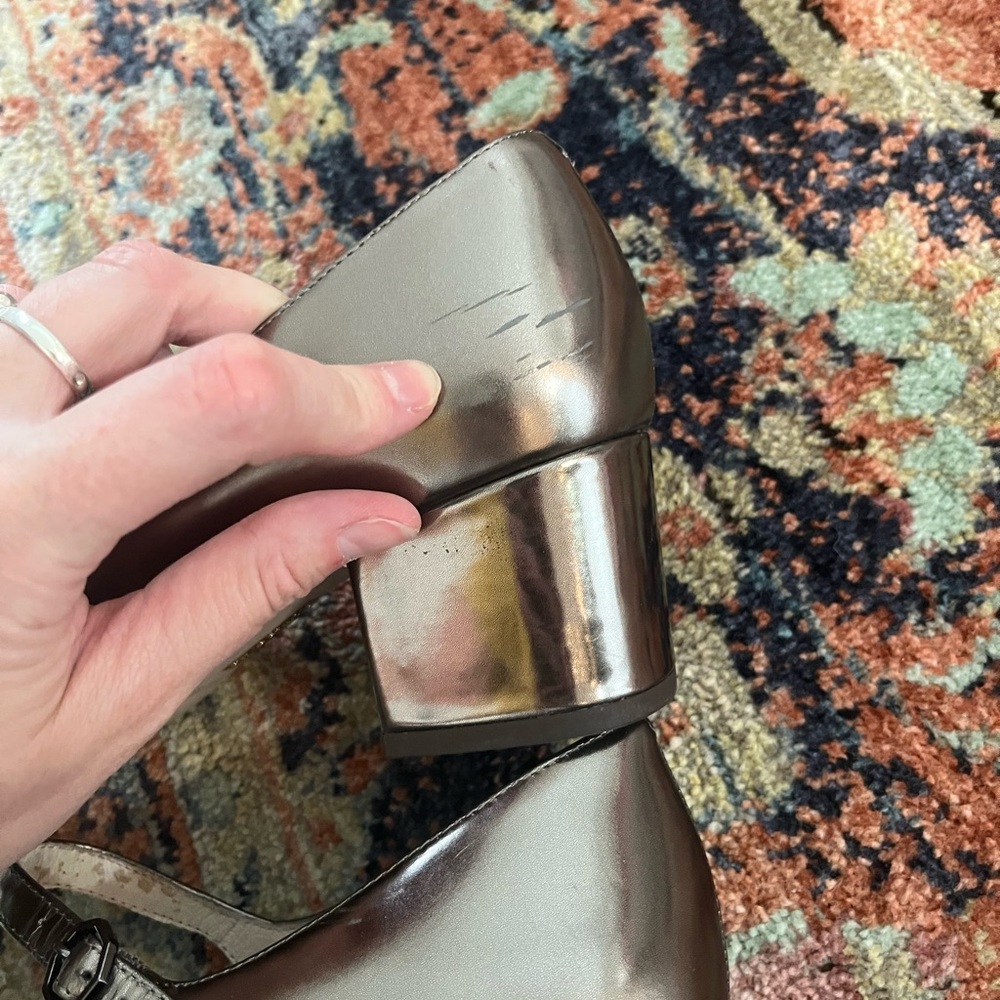 Louise et Cie Iron (Metallic) Korrie Mary Janes 8.5 - Picture 9 of 13